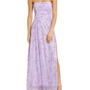 Nordstrom Purple Strapless Prom Dress